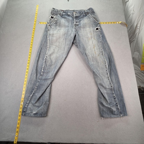 VTG Levis Enigneered Jeans Mens Twisted Flap Pocket Thrashed Fits 32x28